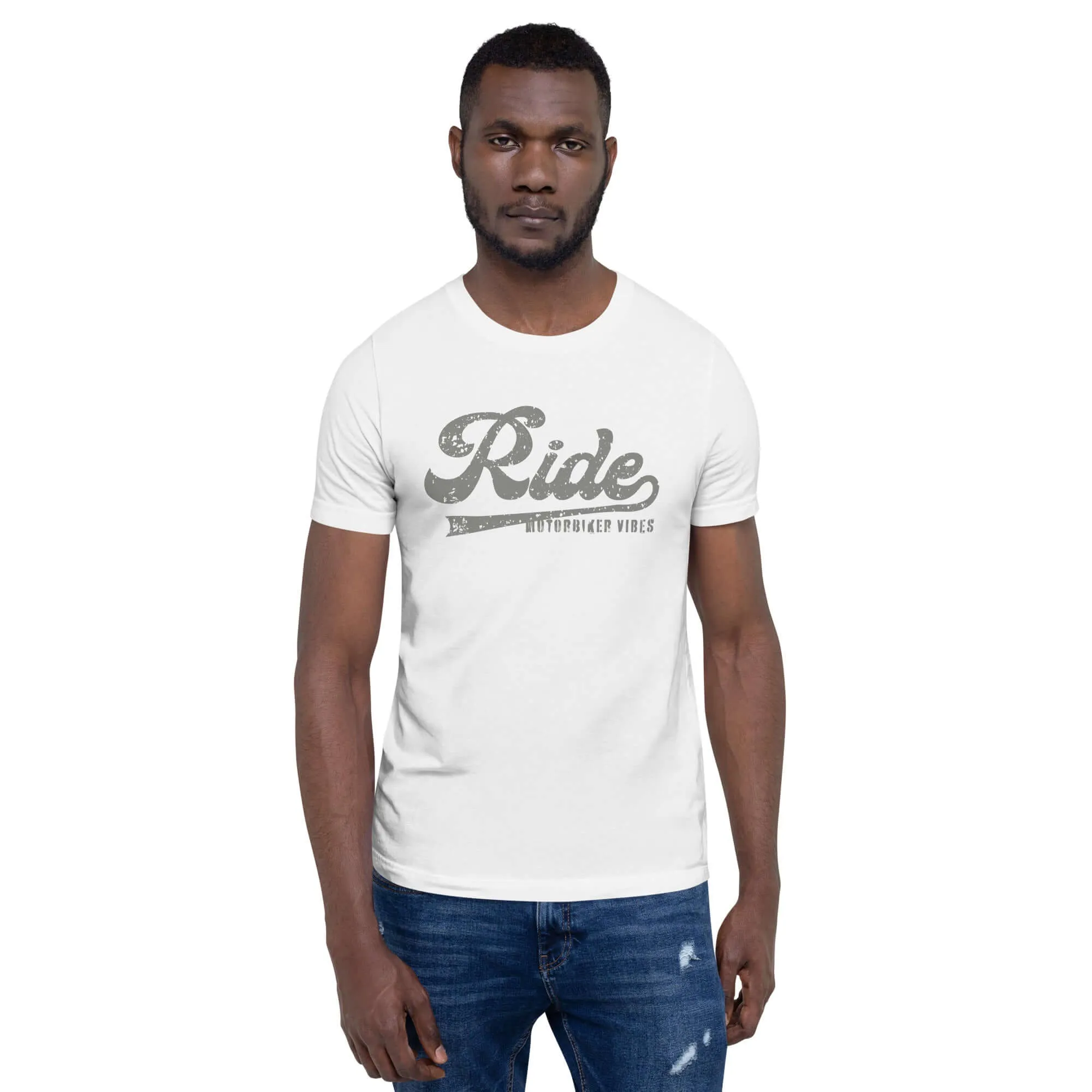 Herren Baumwoll T-Shirt RIDE (Weiß)