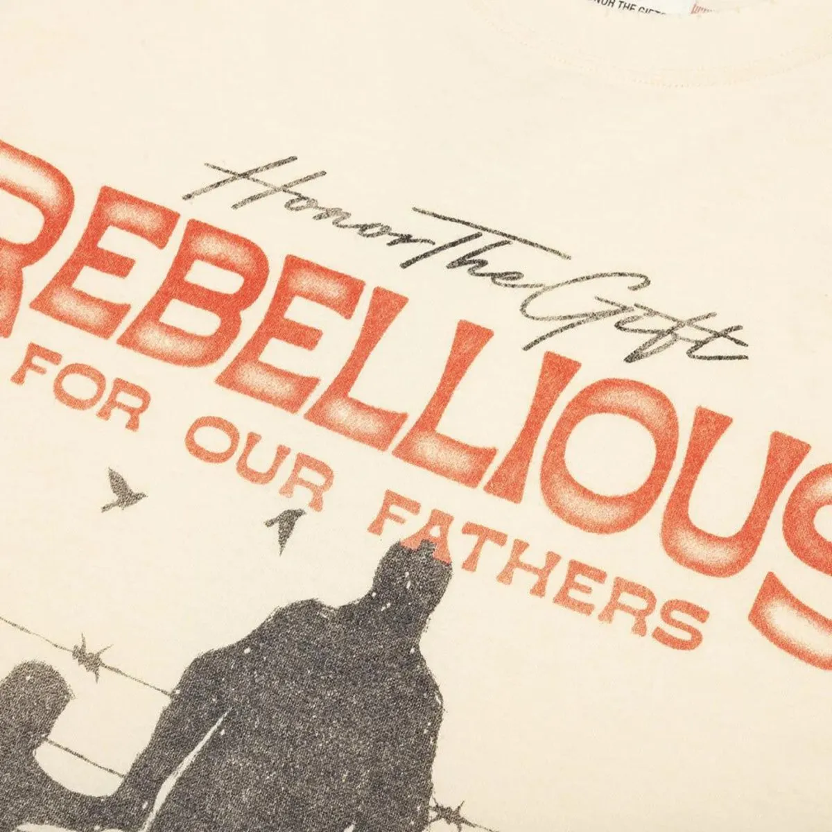 Honor The Gift Men's Rebellious For Our Fathers Tee Bone Shirt