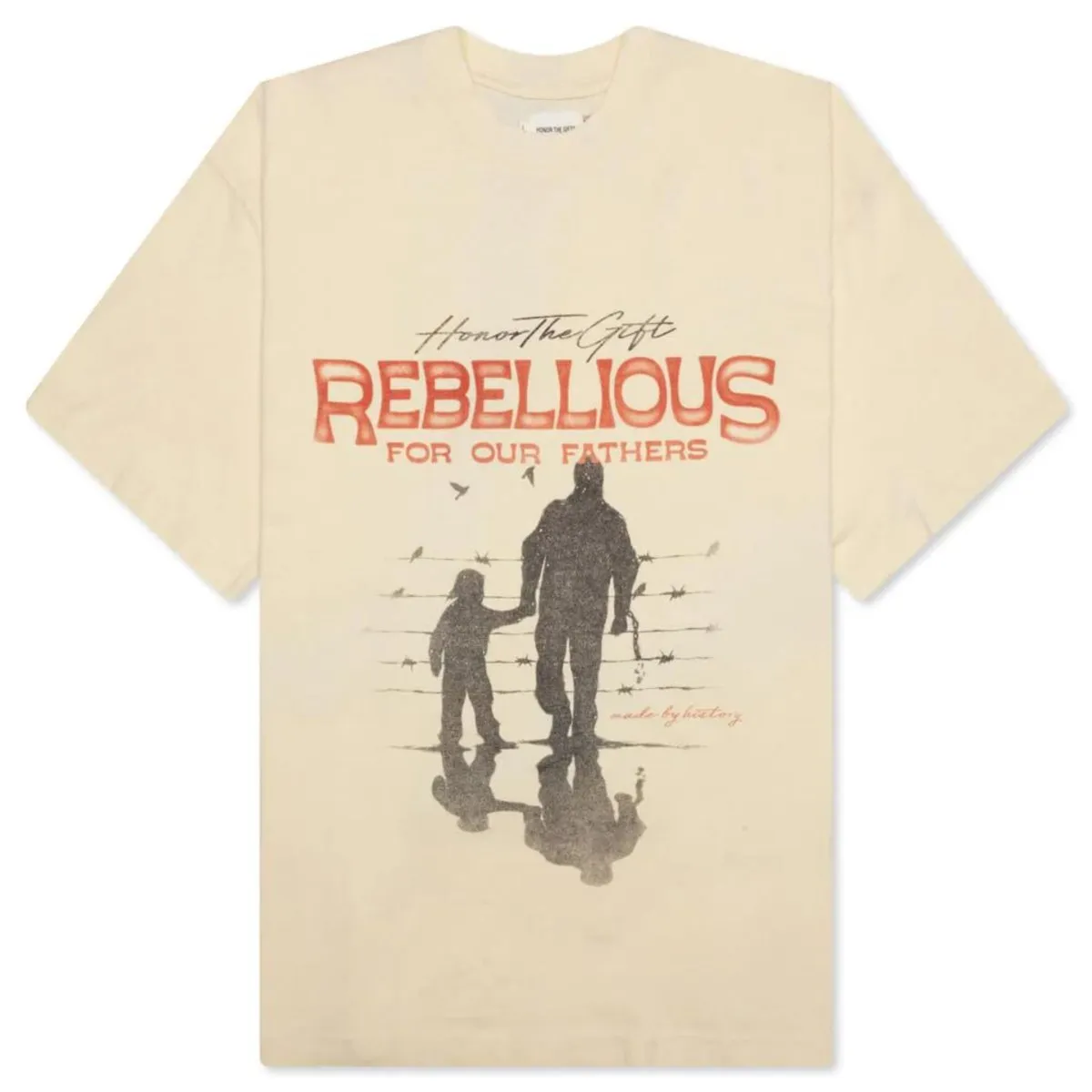 Honor The Gift Men's Rebellious For Our Fathers Tee Bone Shirt