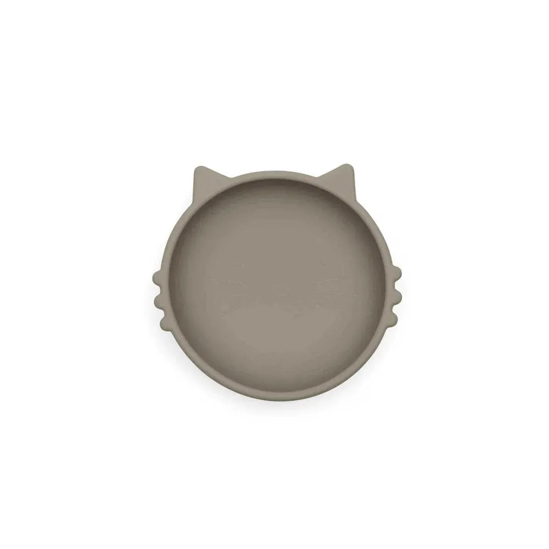 Ickle Bubba 6 Piece Silicone Feeding Set - Cat (Sage Green)