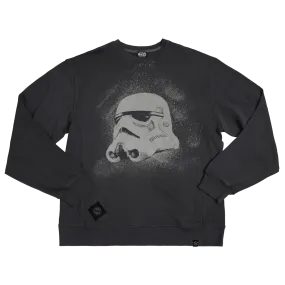 Illustrated Trooper Helmet Washed Sweatshirt