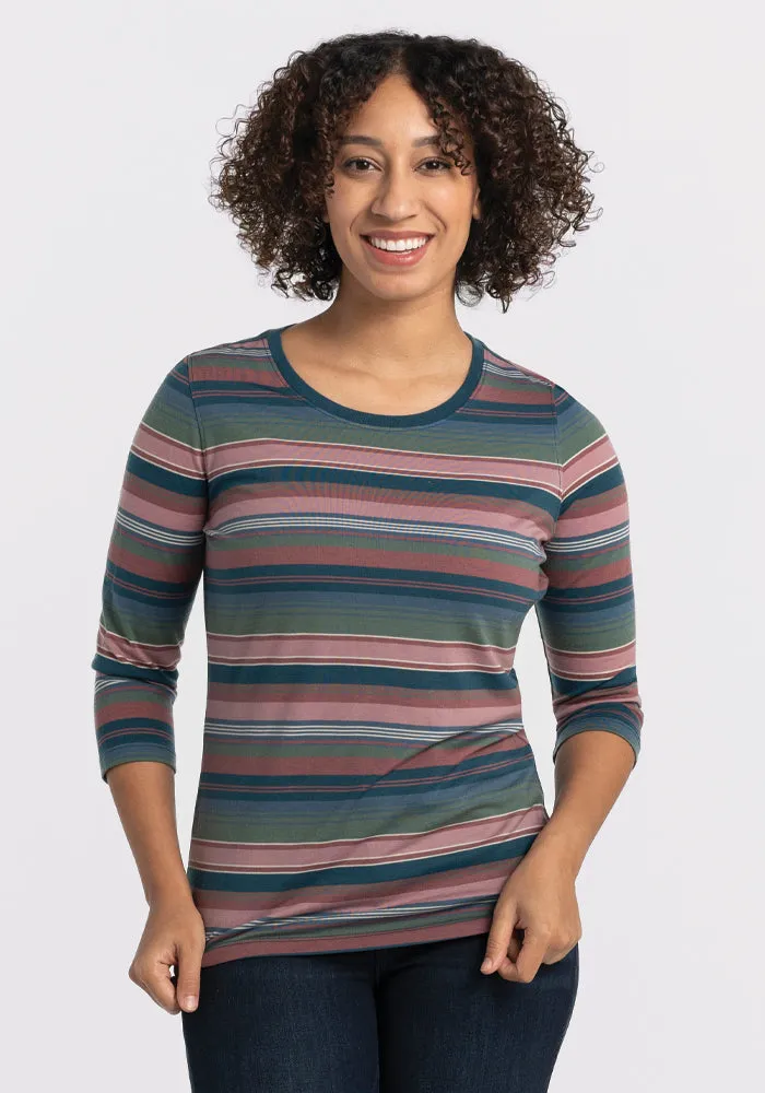 Jenny 3/4 Sleeve Crew Neck