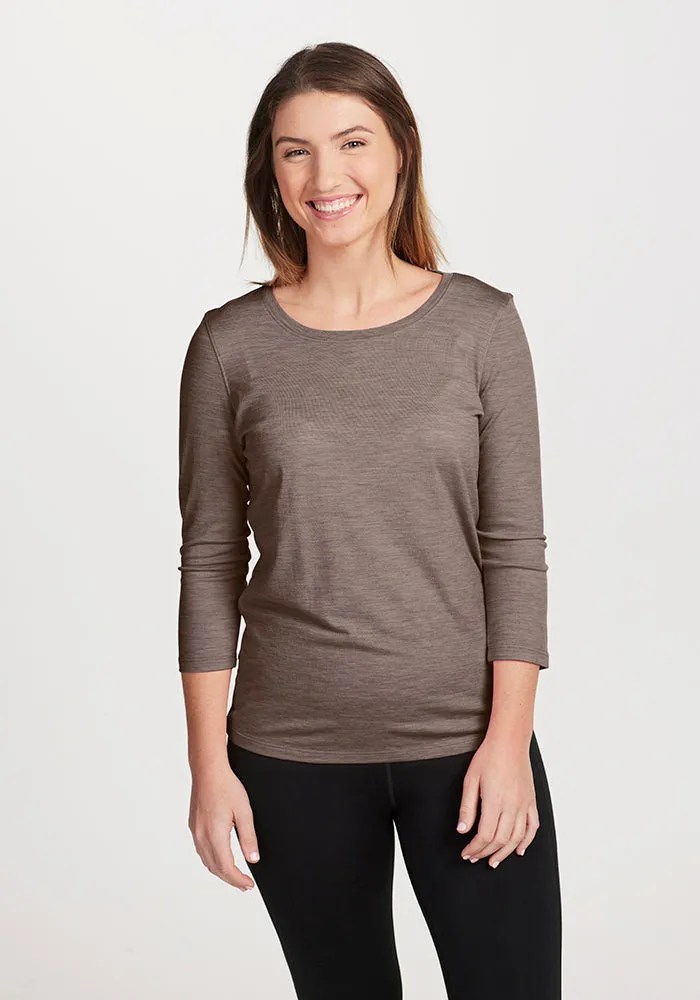 Jenny 3/4 Sleeve Crew Neck