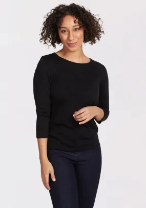 Jenny 3/4 Sleeve Crew Neck