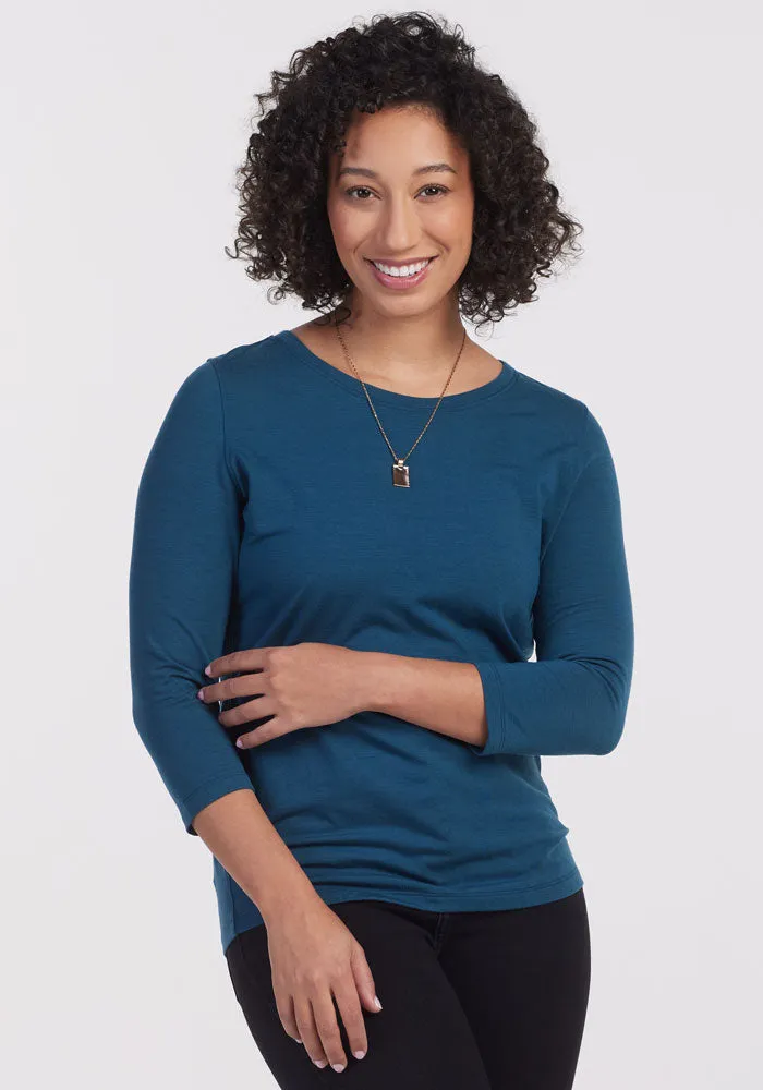 Jenny 3/4 Sleeve Crew Neck