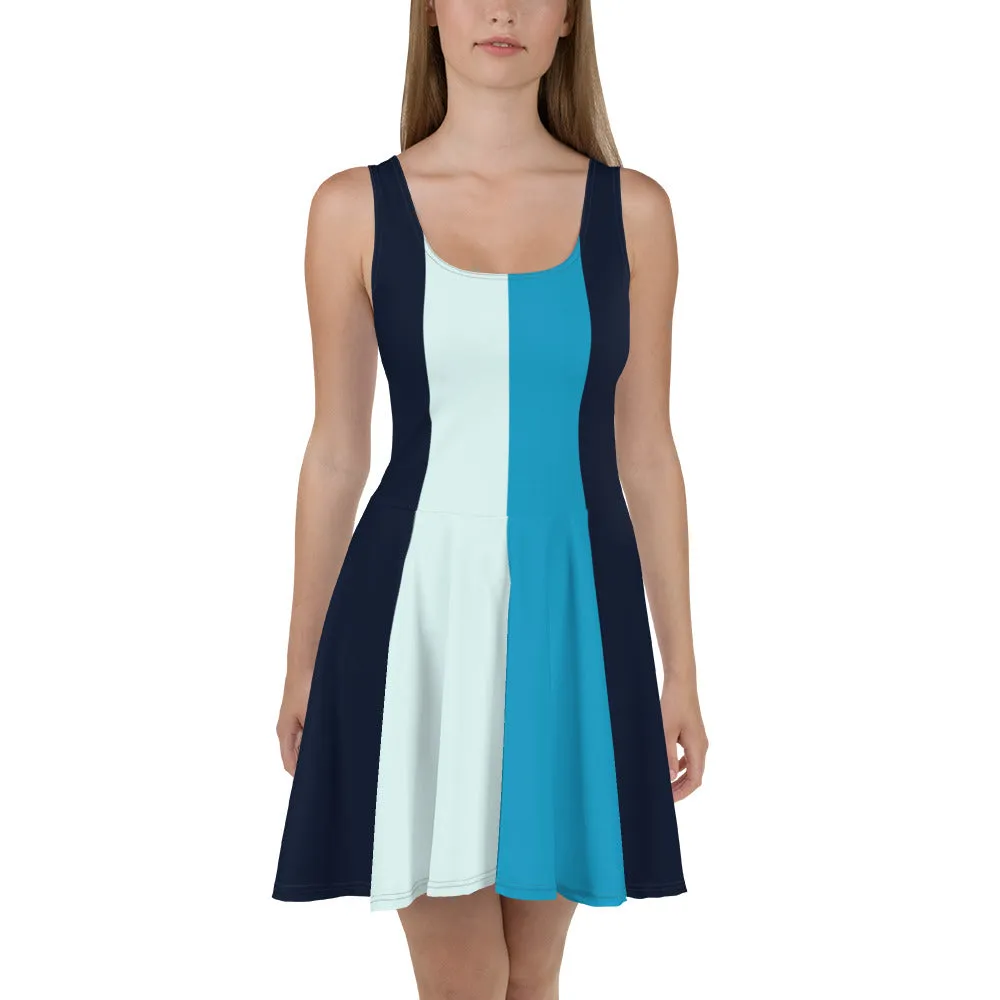 Just Blue It Skater Dress