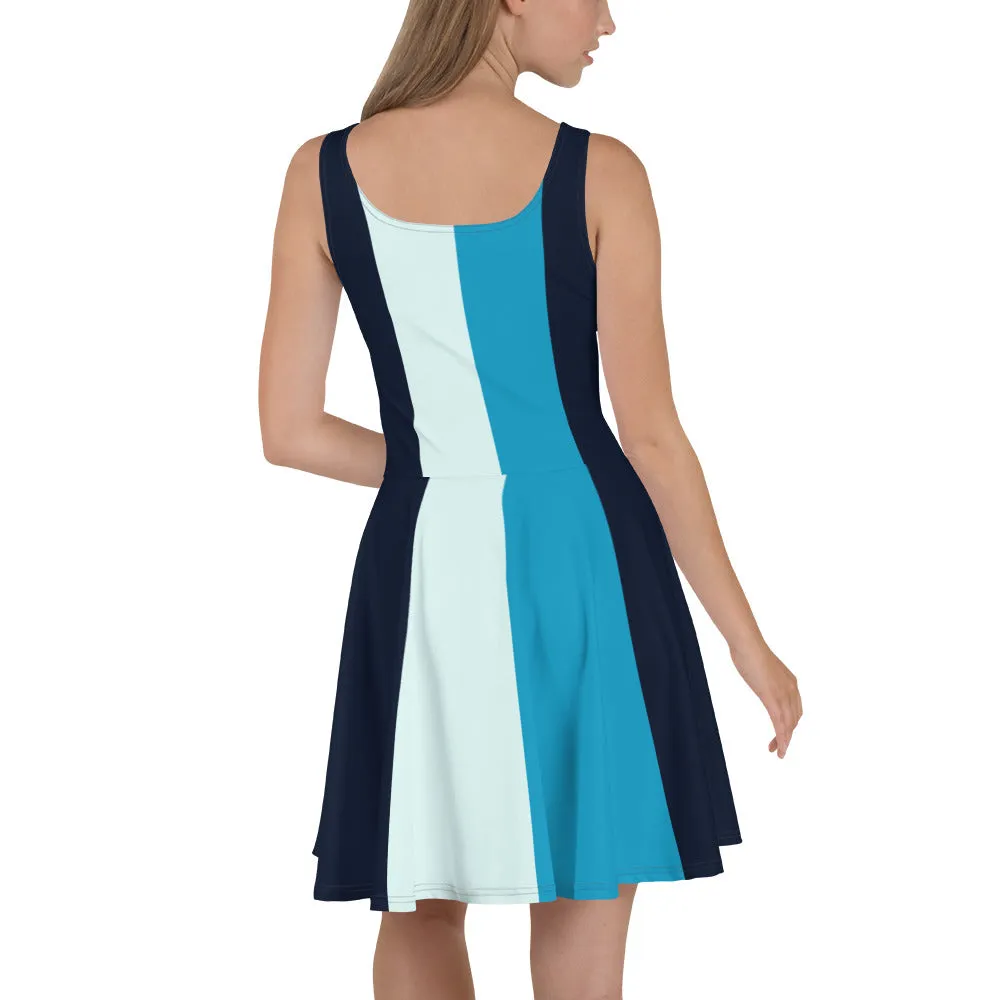 Just Blue It Skater Dress