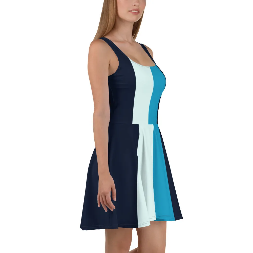 Just Blue It Skater Dress