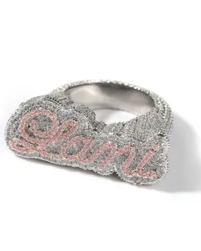 Lavish Diamond Name Ring