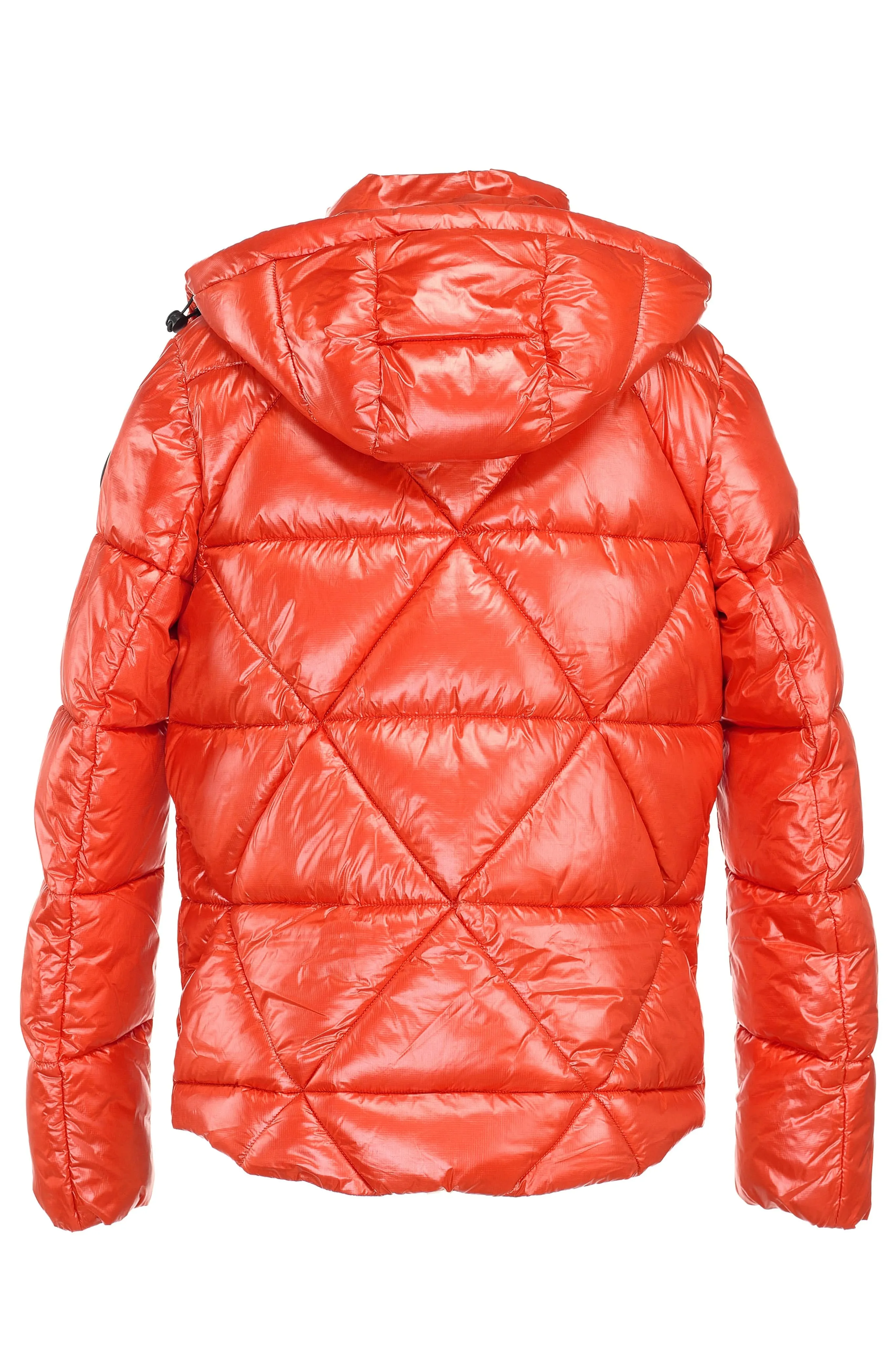 Leamington Recycled Vegan Short Puffer Jacket | Orange