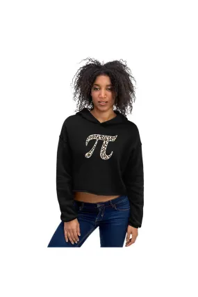 Leopard Print Pi Crop Hoodie