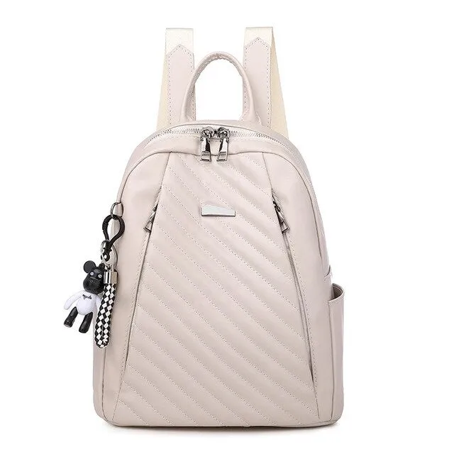 Luxury Designer Multifunction Soft PU Leather School Bag and Travel Bag