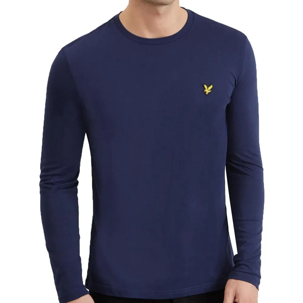 Lyle & Scott Long Sleeve Crew Neck T-Shirt - Navy