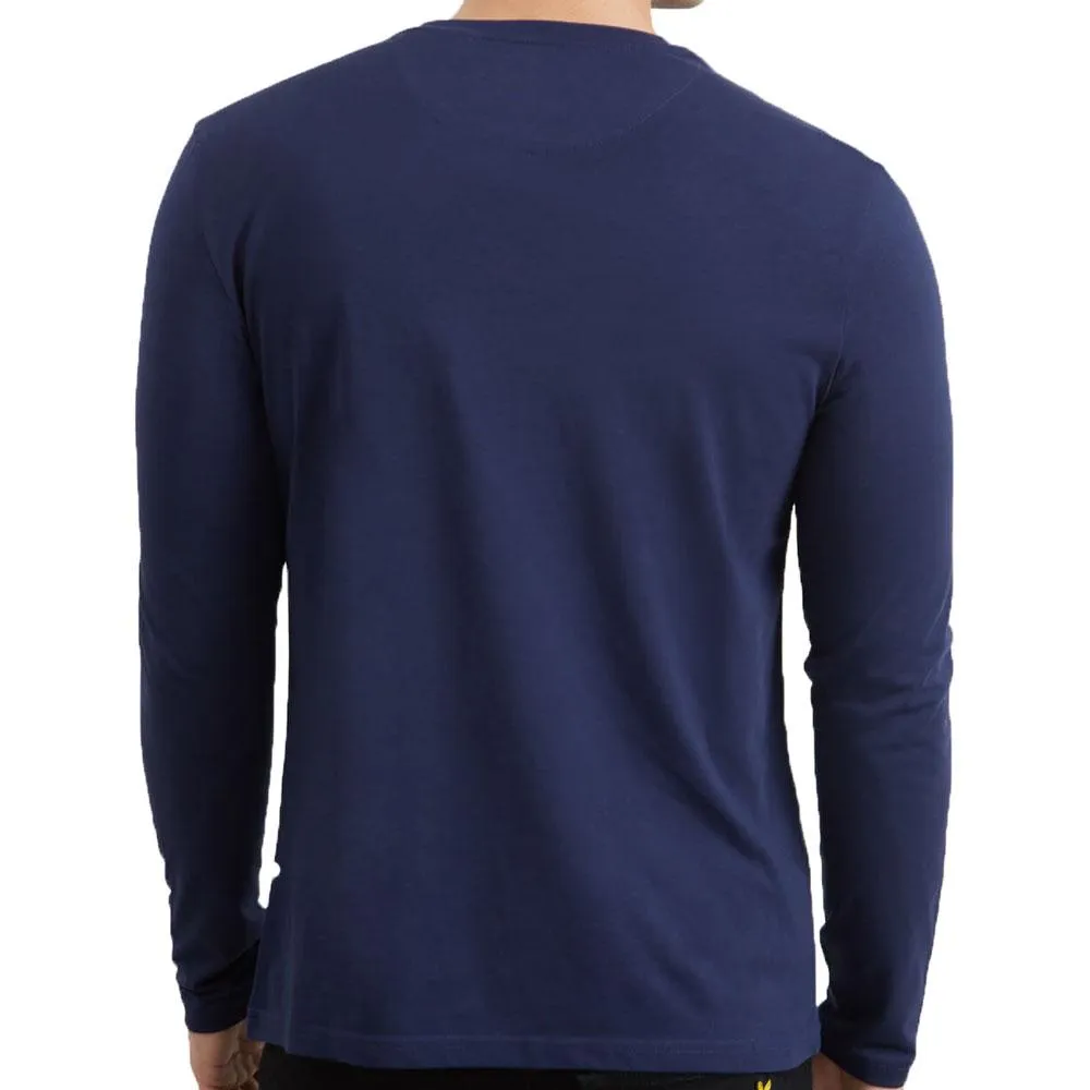 Lyle & Scott Long Sleeve Crew Neck T-Shirt - Navy