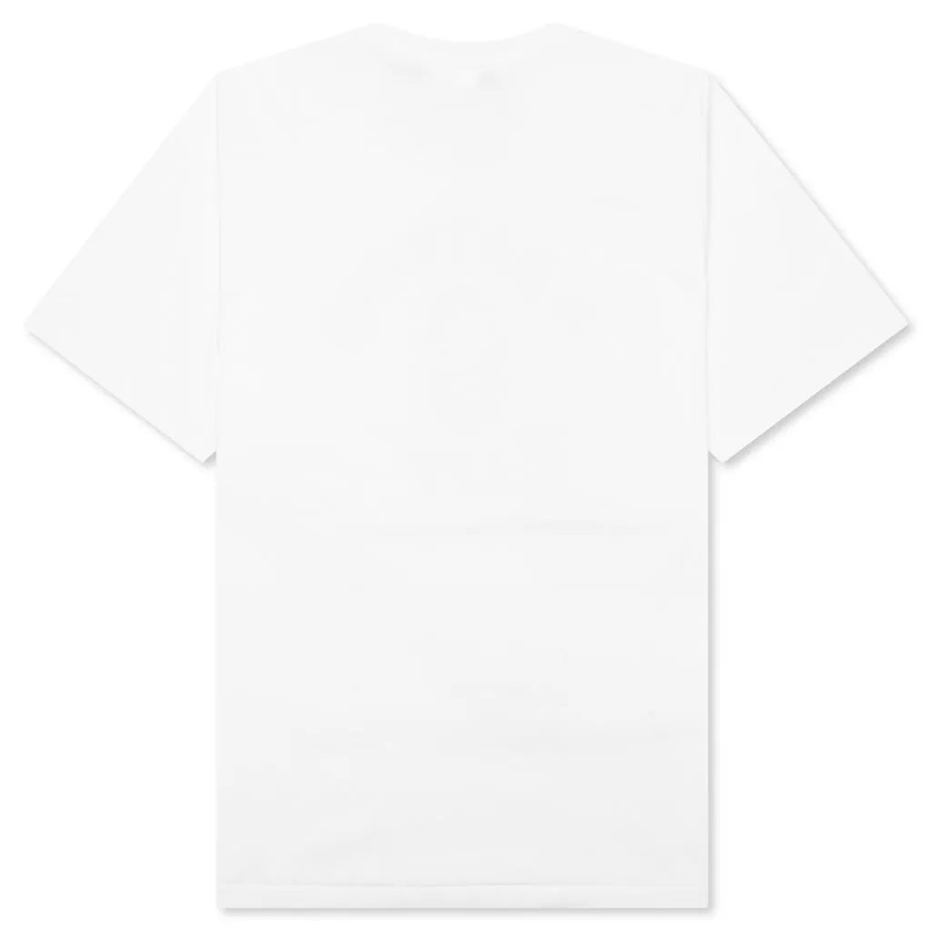 Mad Flame Ape Head Tee - White