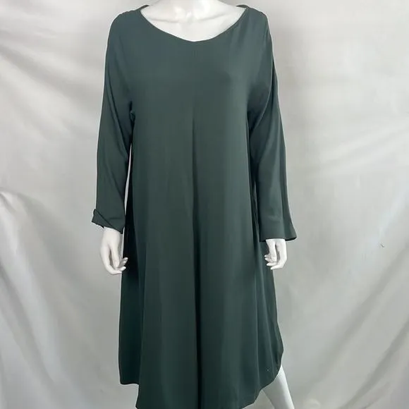 Max MaraGreen Long Sleeve Dress