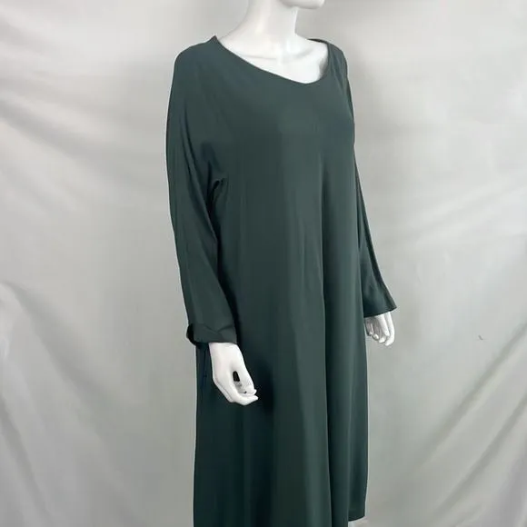 Max MaraGreen Long Sleeve Dress