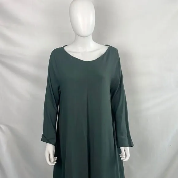 Max MaraGreen Long Sleeve Dress