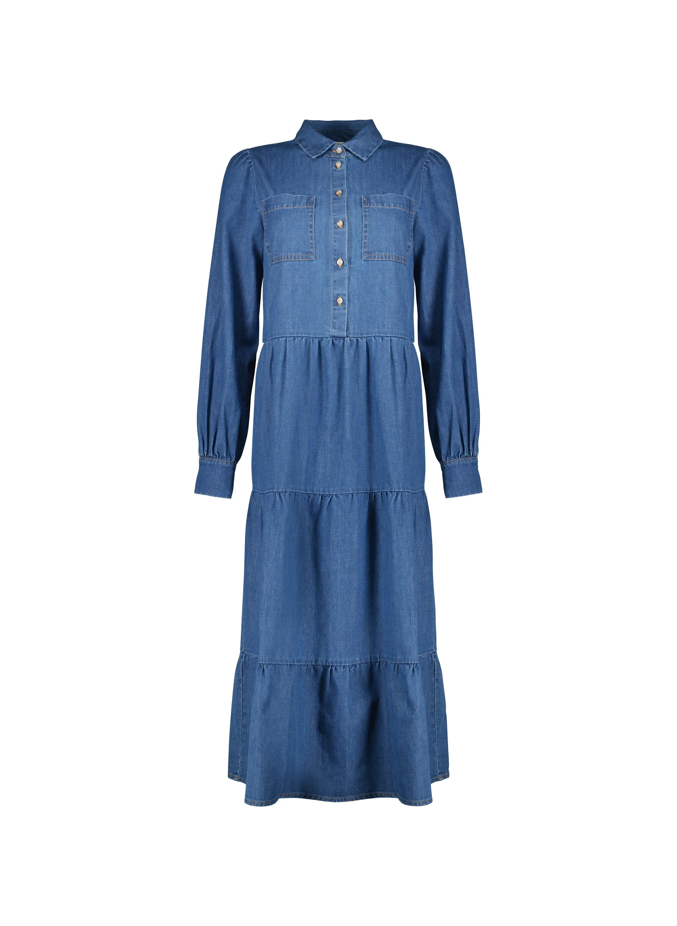 Mel Organic Cotton Dress | Washed Indigo