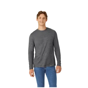 Men's Merino Wool Blend Crew Neck Long Sleeve T-Shirt 3-Pack