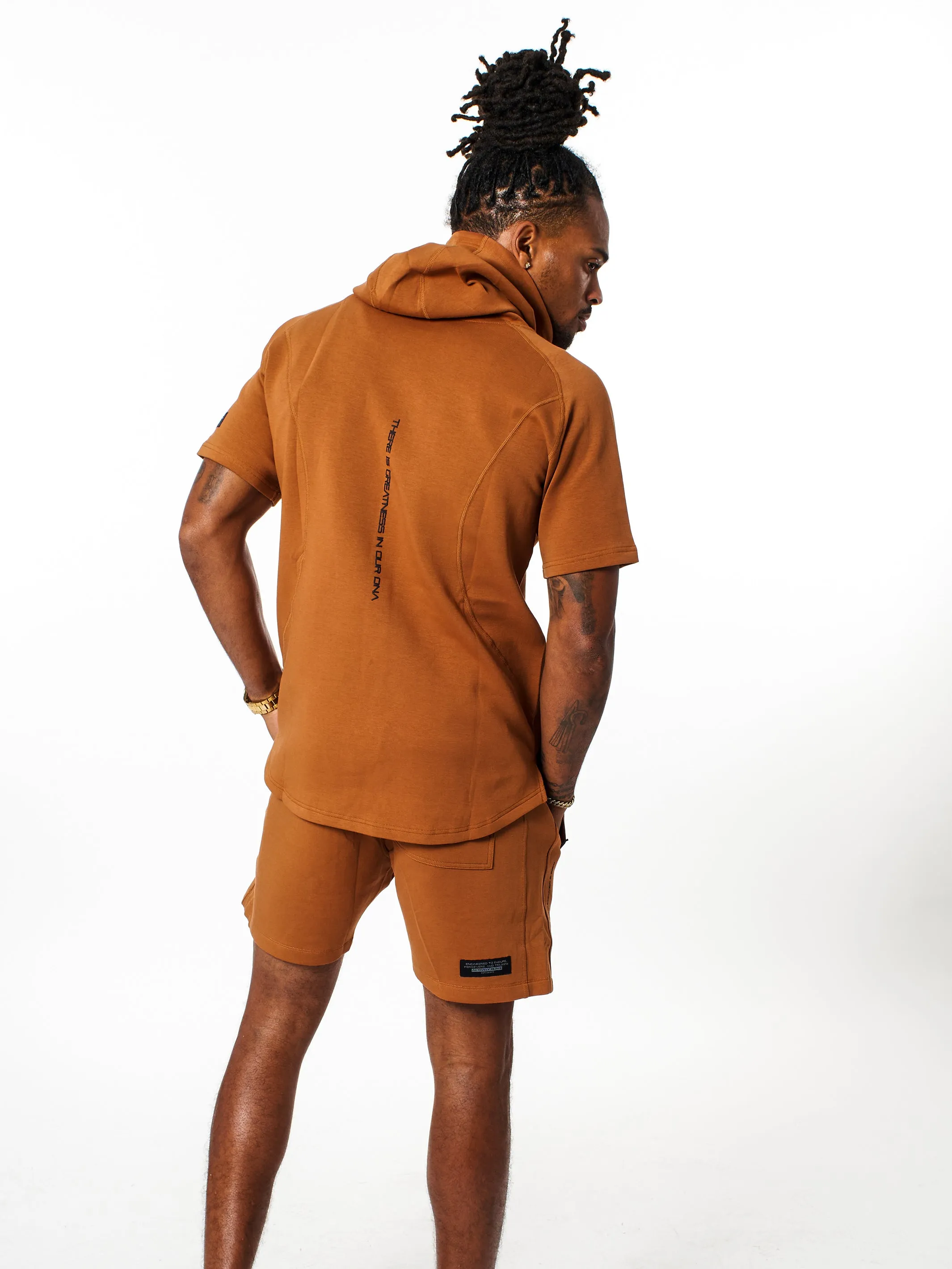 Men's Performance Tech Color Short Sleeve Hoodie