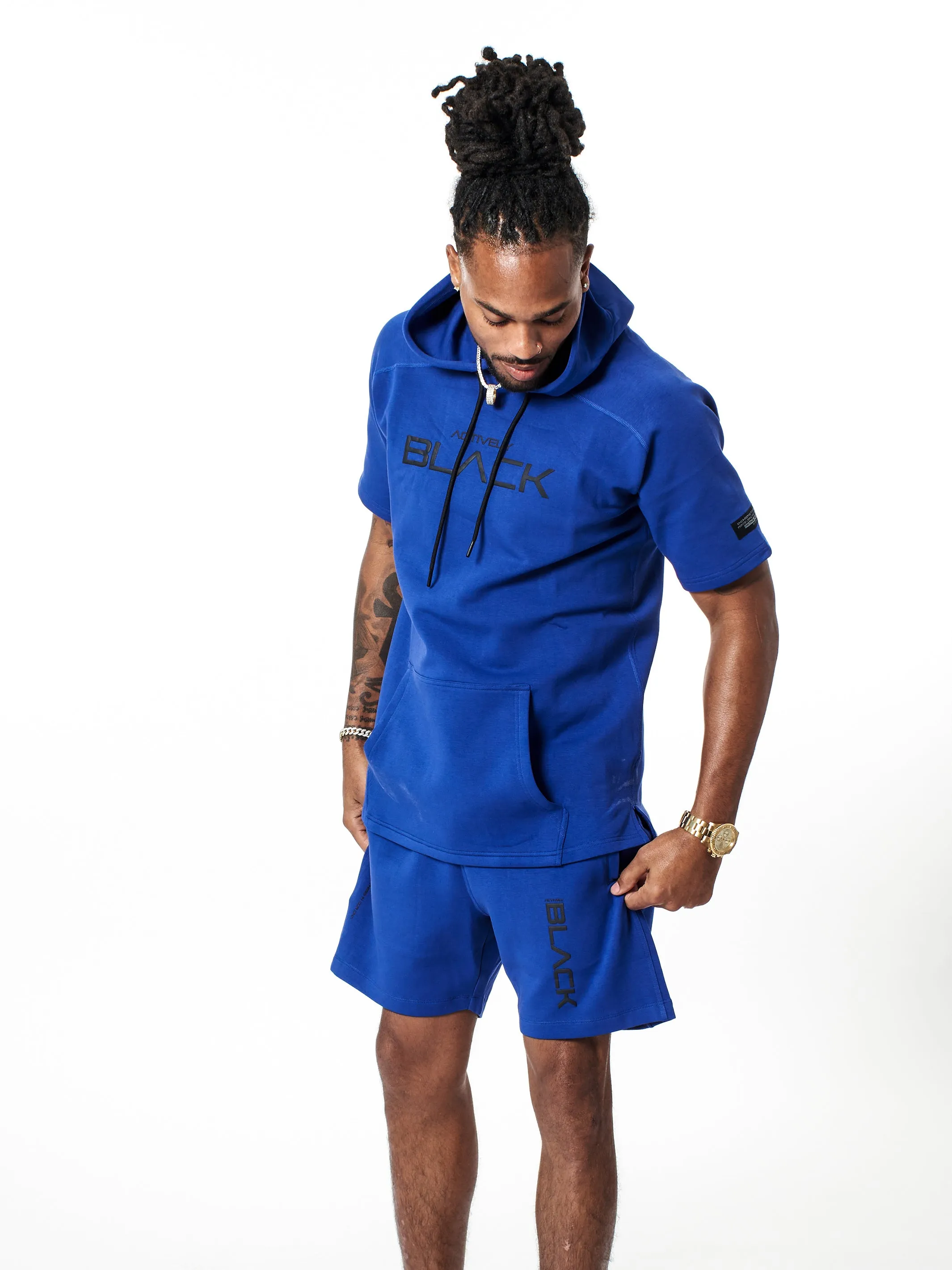 Men's Performance Tech Color Short Sleeve Hoodie