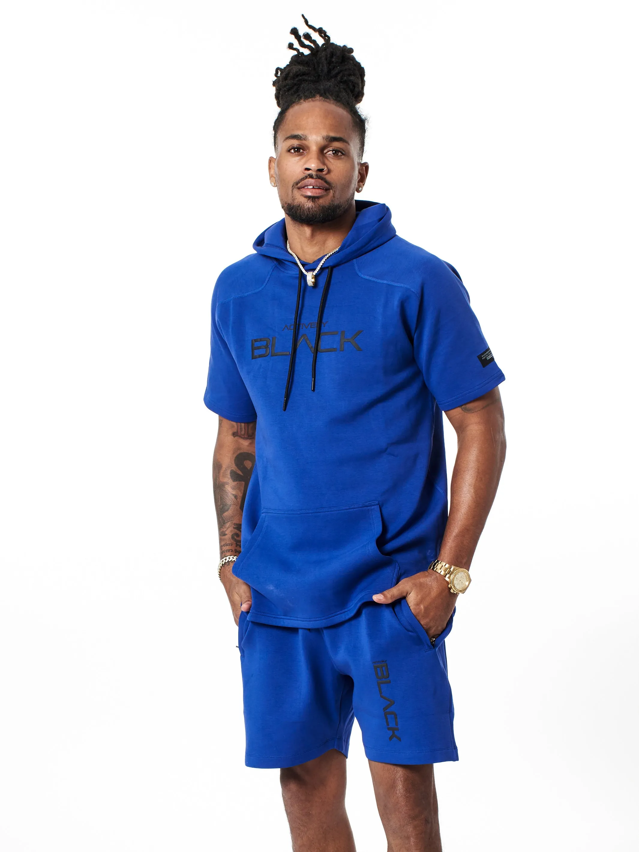 Men's Performance Tech Color Short Sleeve Hoodie