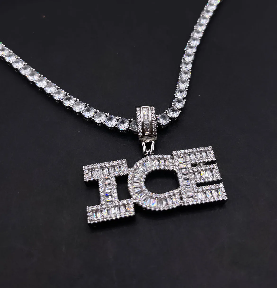 Mini Iced Out Name Necklace