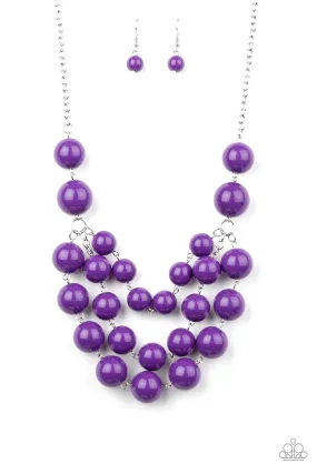 Miss Pop-YOU-larity Purple-Necklace