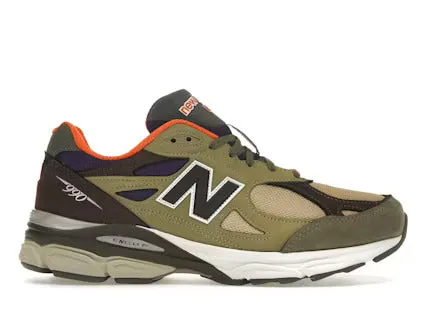 New Balance 990v3 MiUSA Teddy Santis Khaki Orange