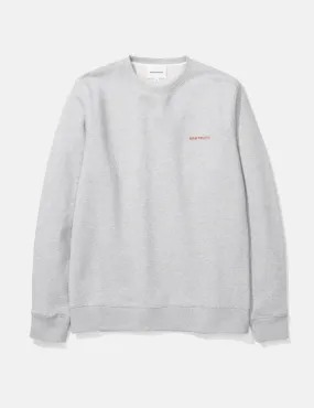 Norse Projects Vagn Norse Projects Logo Sweatshirt - Light Grey Melange