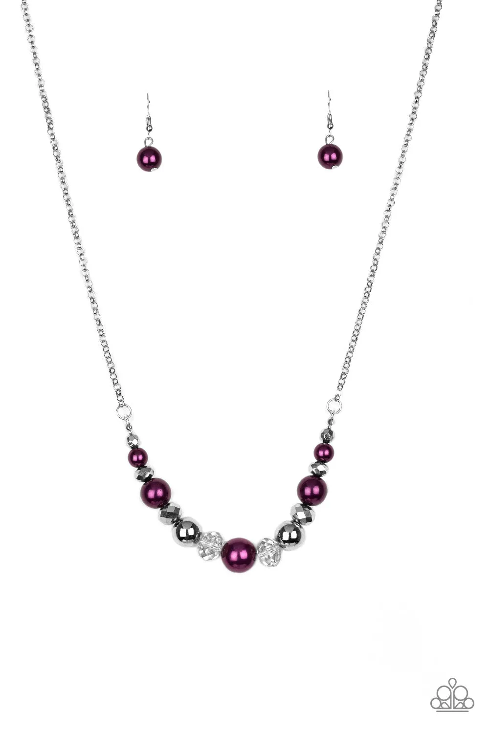 Paparazzi Accessories  - The Big Leaguer #N98 Box 1 - Purple Necklace