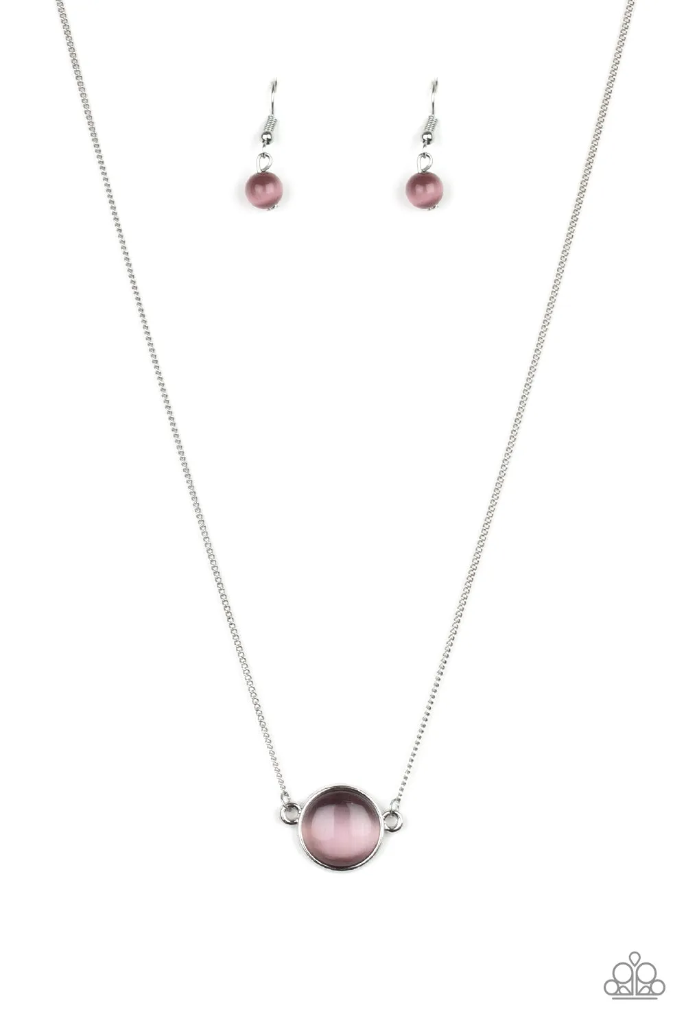 Paparazzi Rose-Colored Glasses Purple Necklace Set