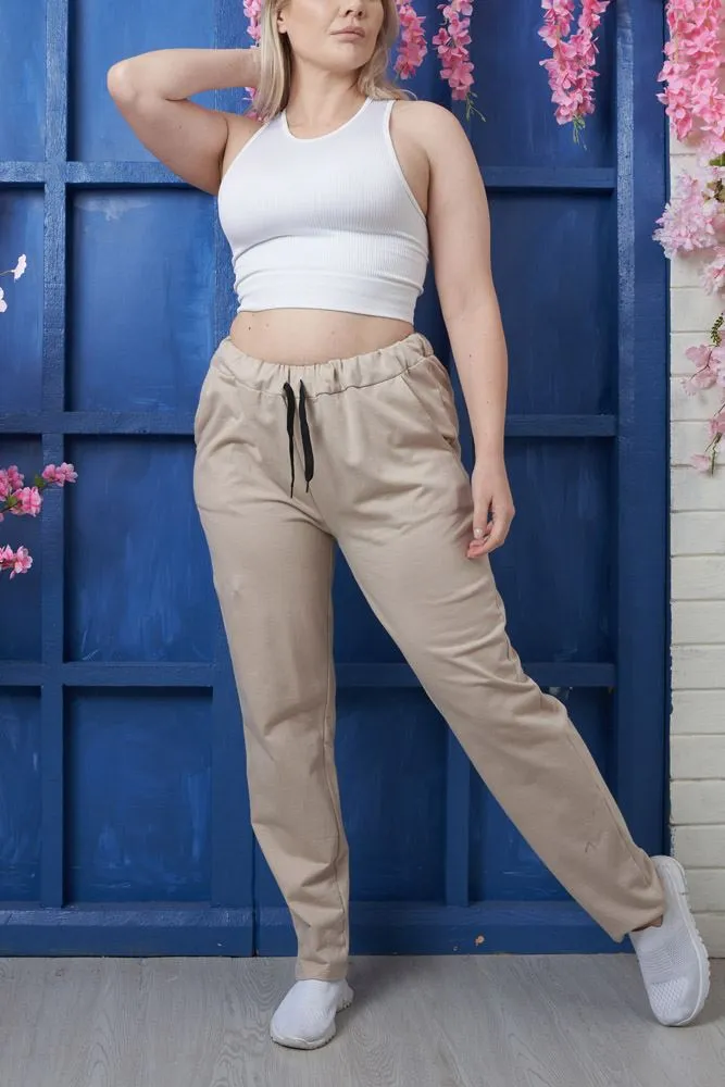 Plain Pocket Cotton Trousers