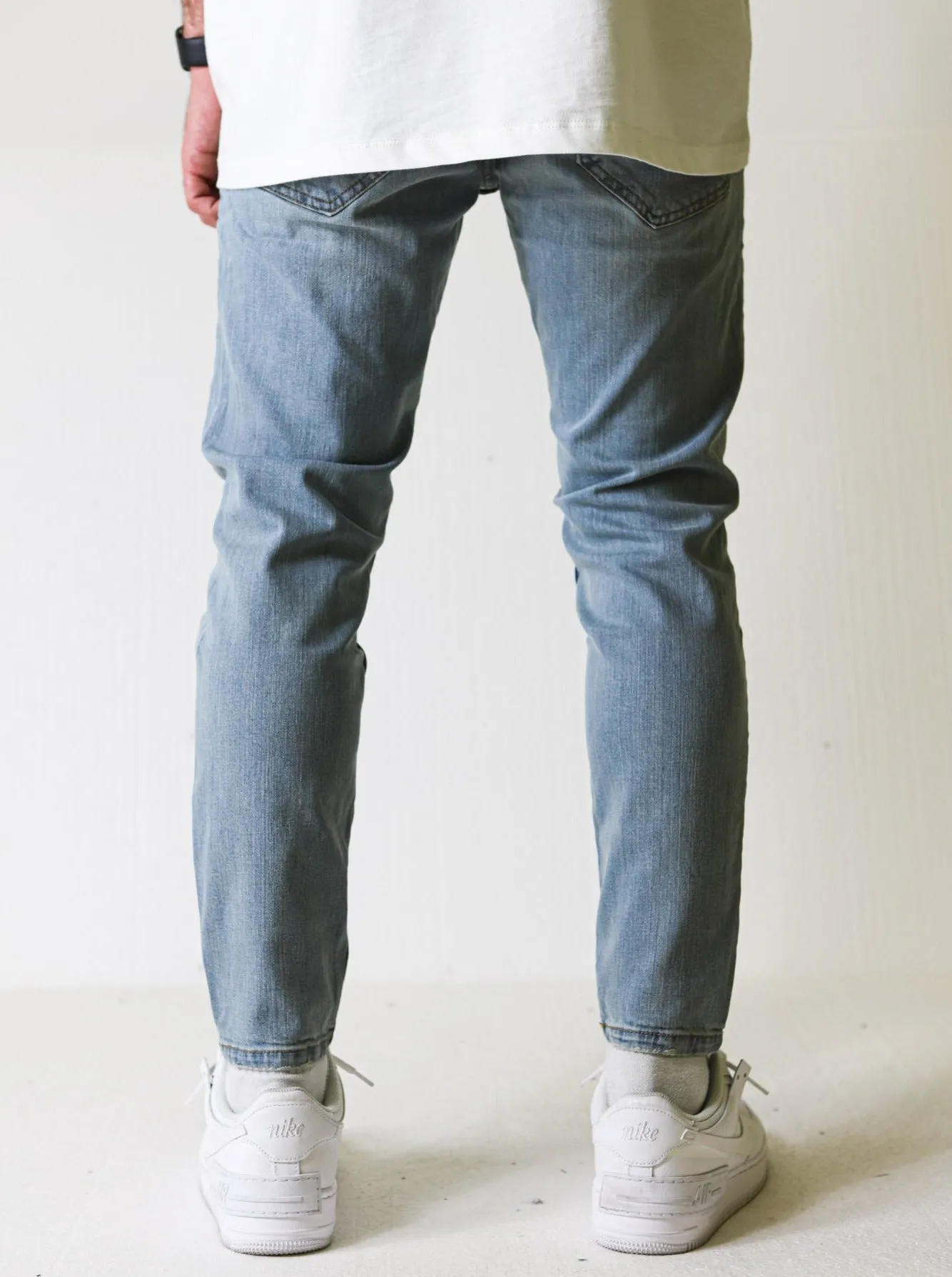 Premium Basic Vintage Stone Slim-fit Jeans