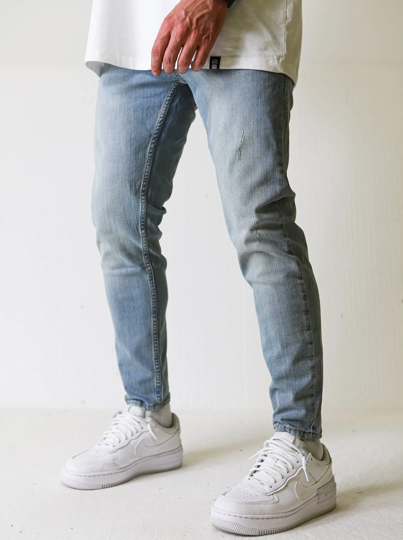 Premium Basic Vintage Stone Slim-fit Jeans