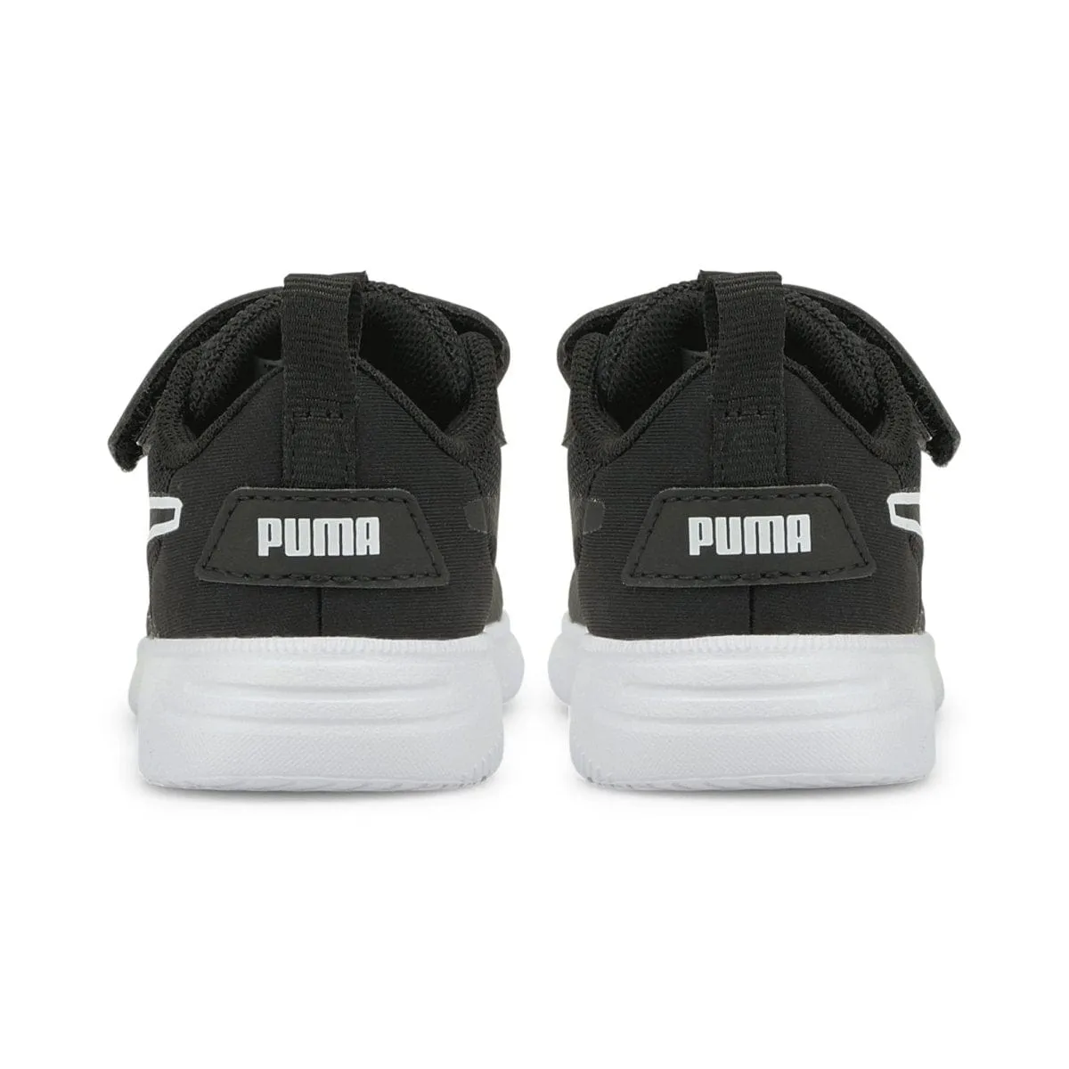 PUMA KIDS FLYER FLEX AC TRAINERS BLACK/WHITE SHOE