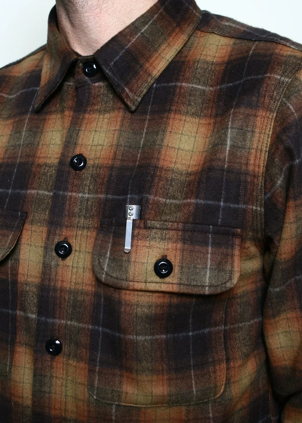 Rogue Territory - Field Shirt in Sienna Brushed Plaid