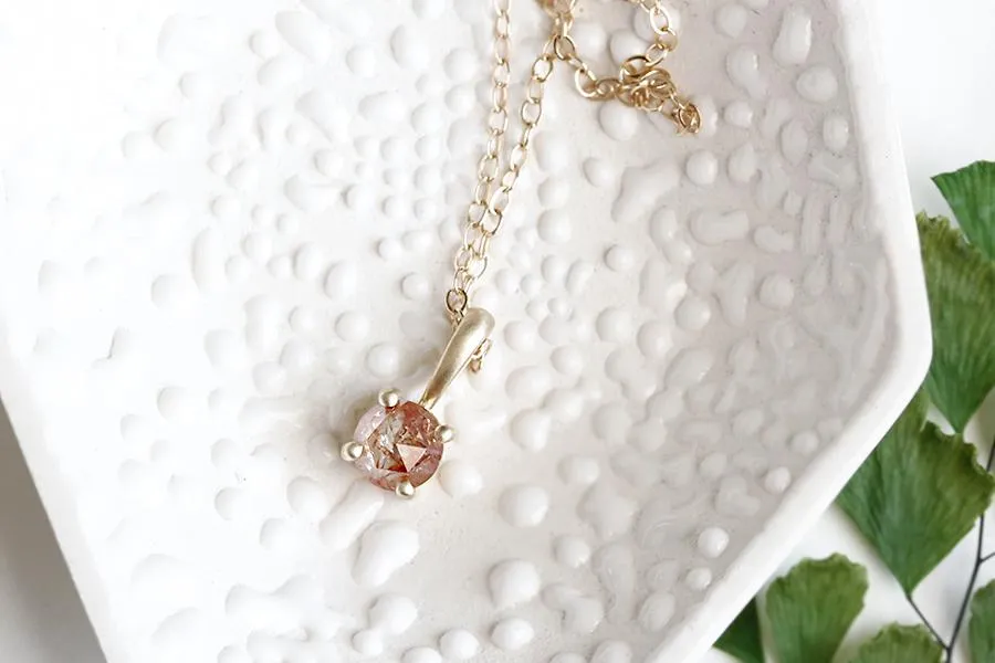 Rose Cut Diamond Necklace No 1