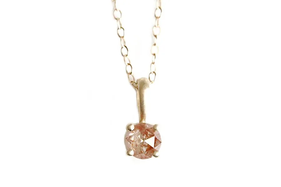 Rose Cut Diamond Necklace No 1