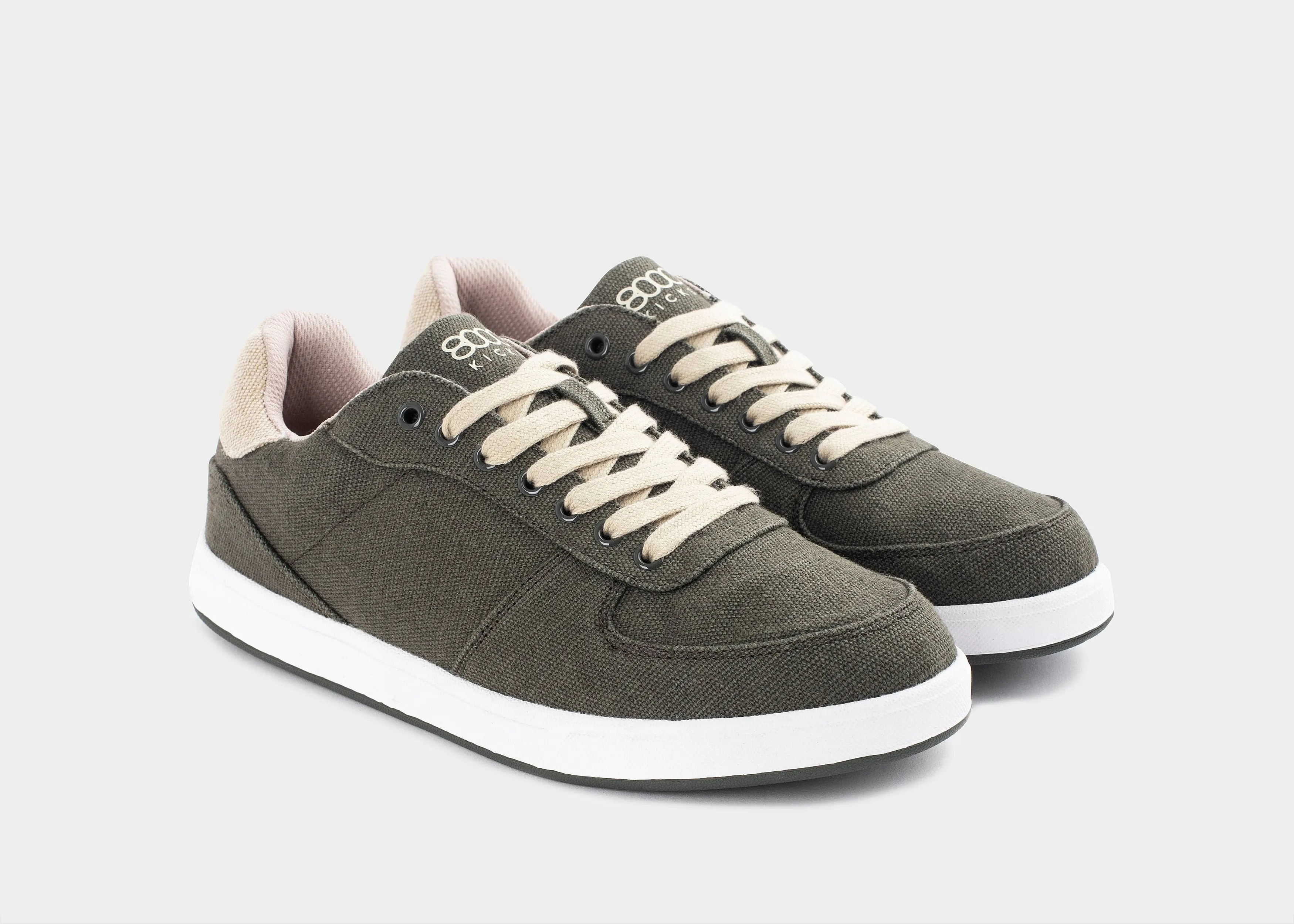 Seeker Women's Vegan Hemp Sneakers | Dark Green