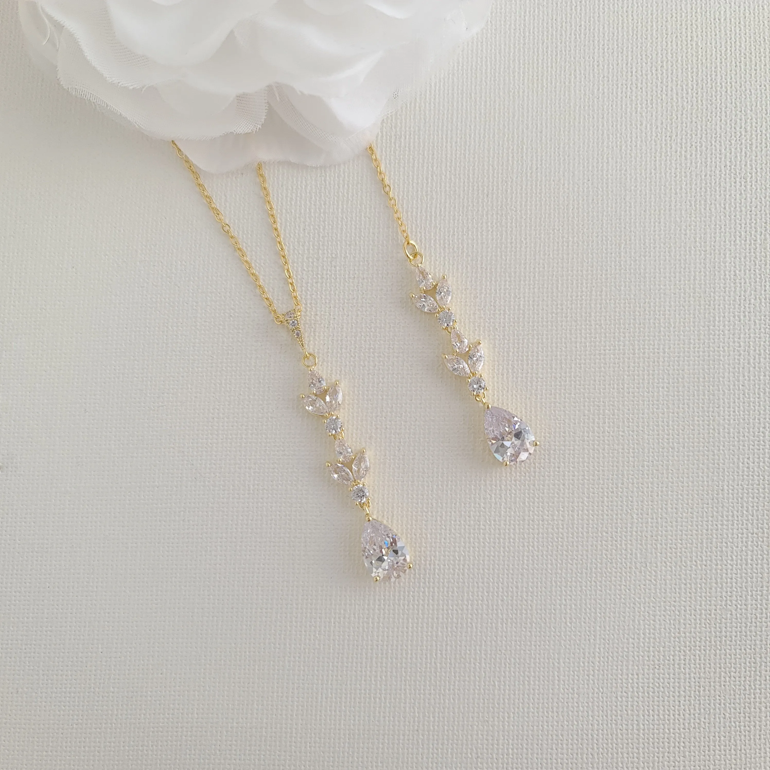 Simple Wedding Jewelry Set for The Bride-Anya