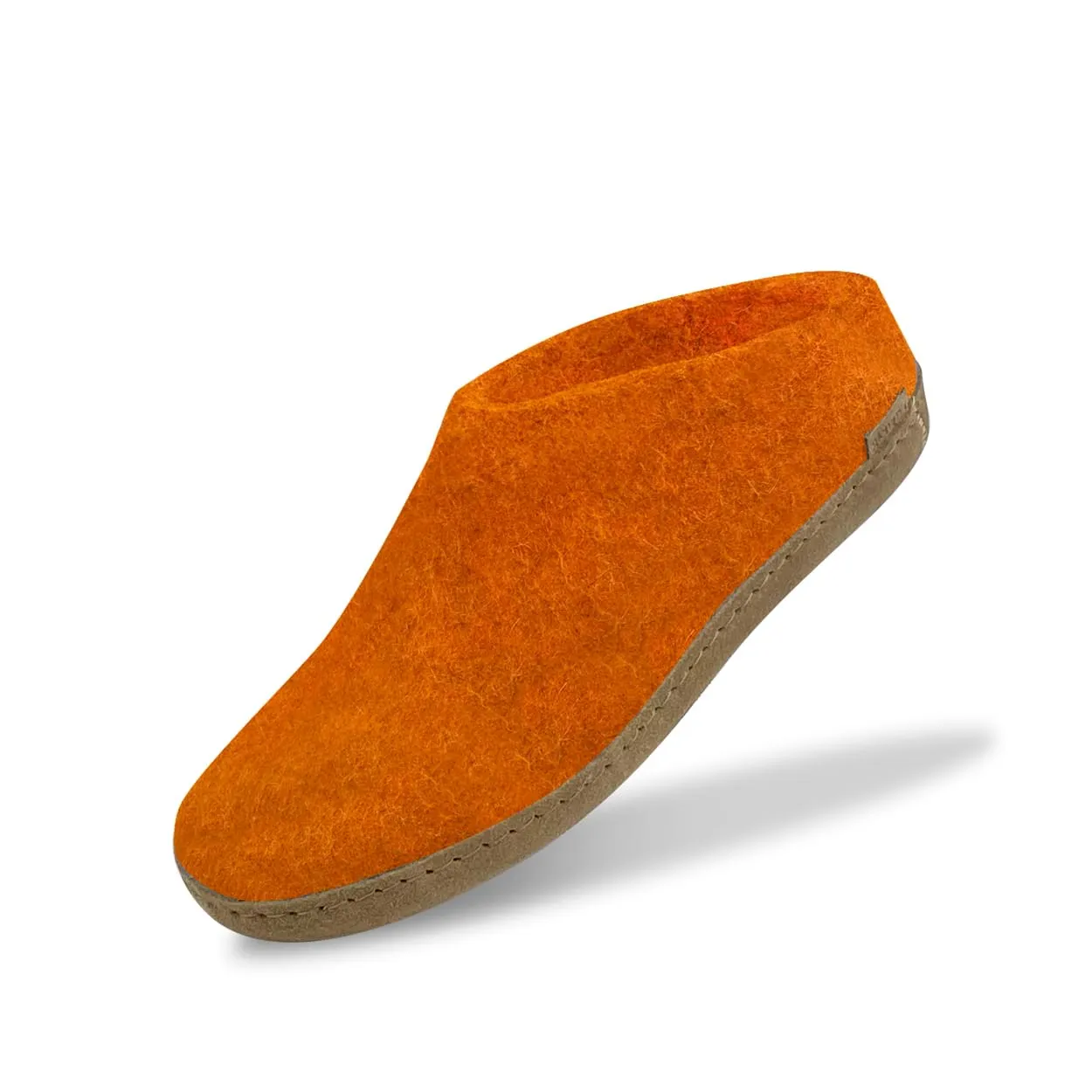 Slip-on with leather sole - Orange