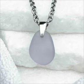 Soft Sun Purple Sea Glass Sterling Silver Pendant | 5250