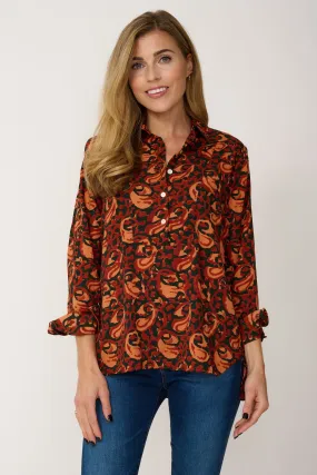 Soho Shirt in Autumn Leaves Swirl