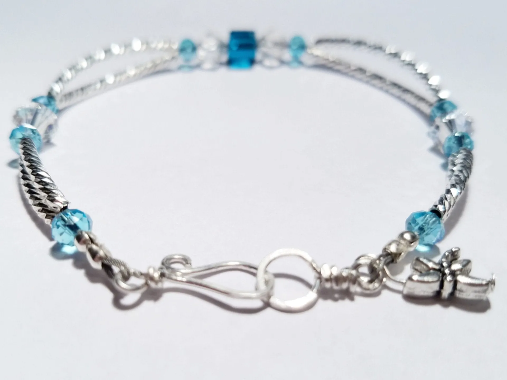 Sterling Silver and Swarovski Birthstone Bracelet