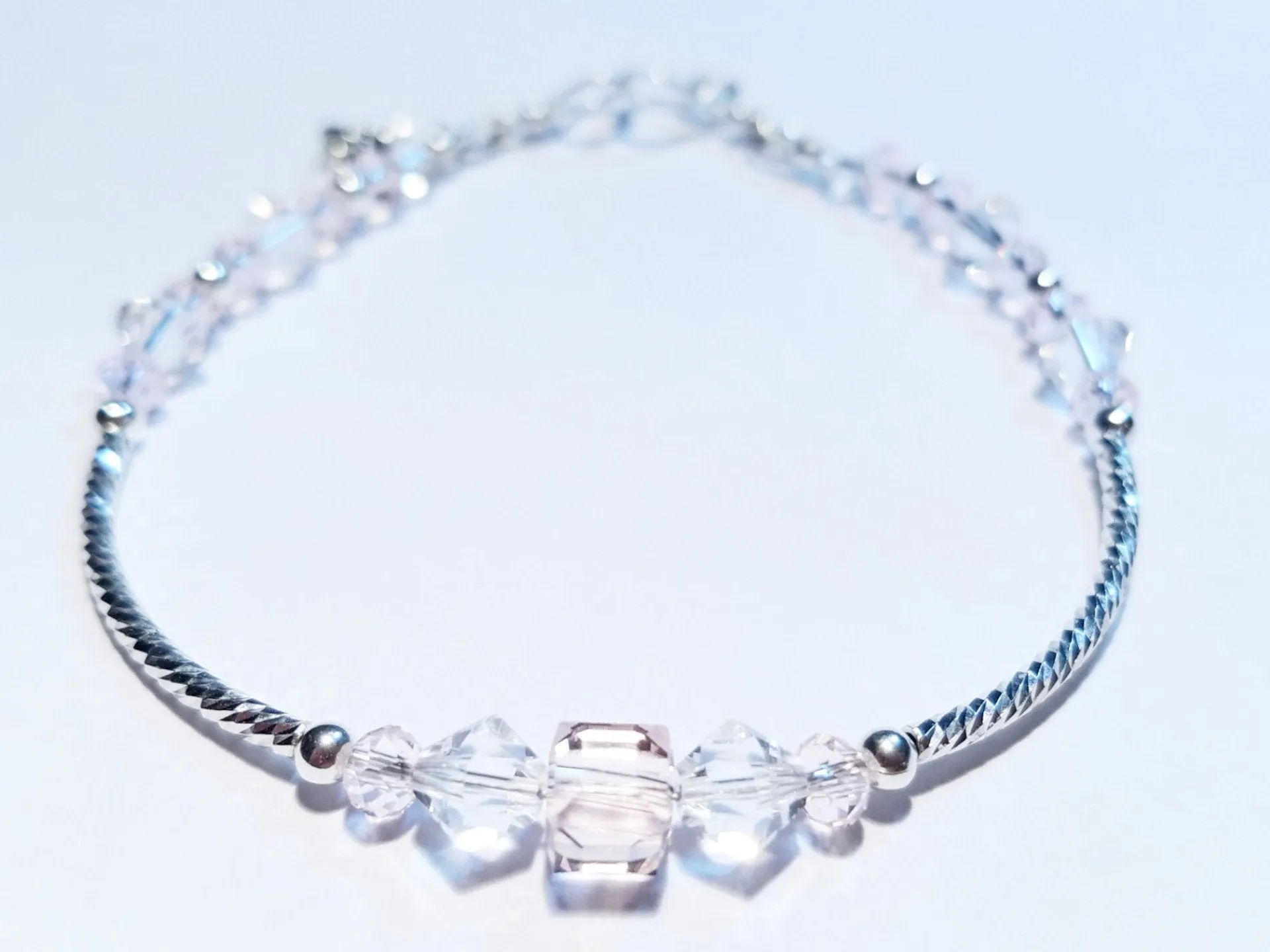 Sterling Silver and Swarovski Birthstone Bracelet