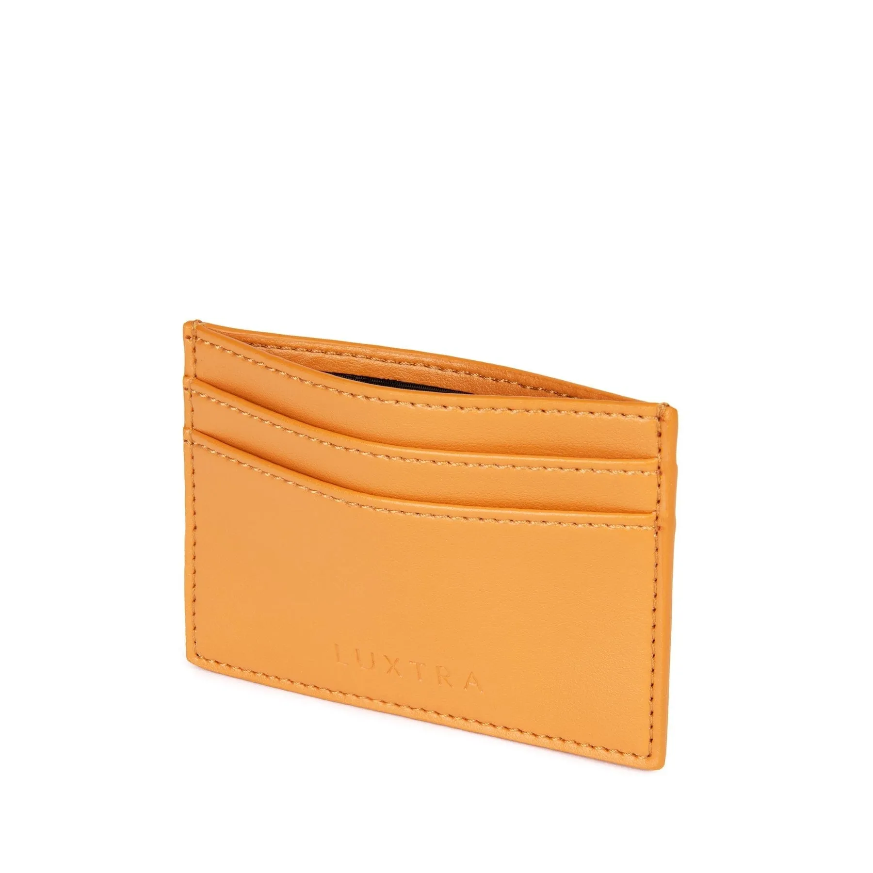 The Colvin Apple Leather Vegan Card Holder |  Pumpkin