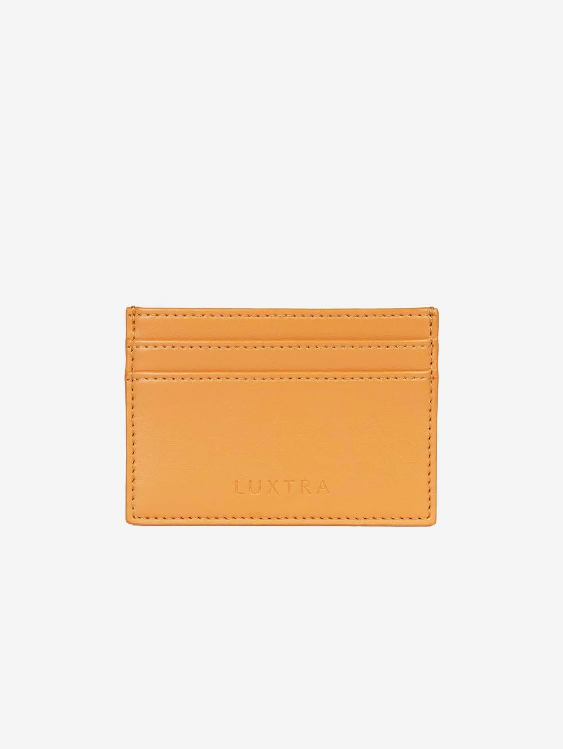 The Colvin Apple Leather Vegan Card Holder |  Pumpkin