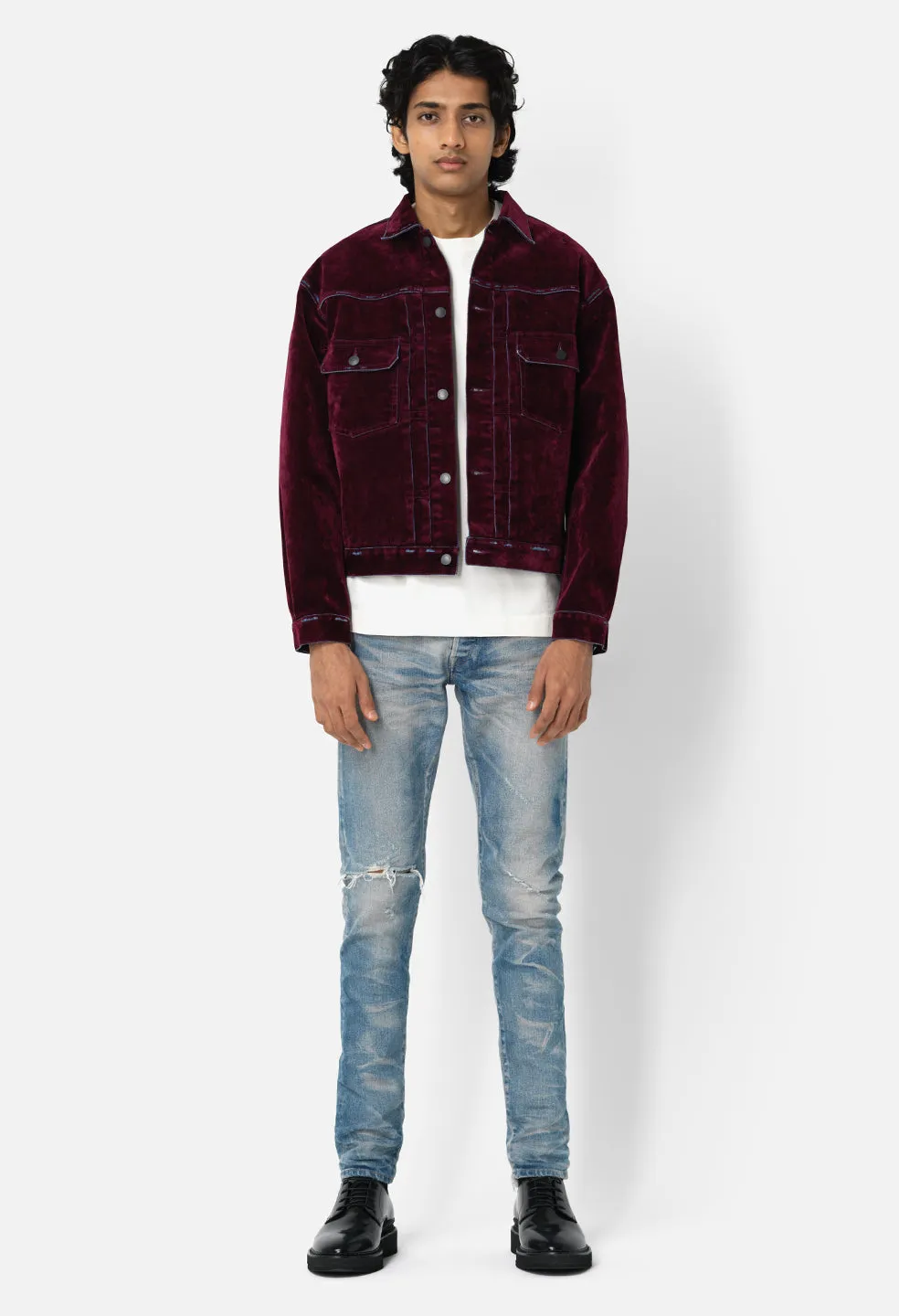 Thumper Jacket Type II Crush Flock / Burgundy